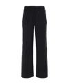 Moose Knuckles Malibu Logo Plaque Drawstring Pants In Black