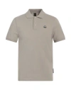 Moose Knuckles Man Polo Shirt Khaki Size S Cotton In Beige