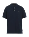 Moose Knuckles Man Polo Shirt Navy Blue Size Xxl Cotton