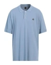 Moose Knuckles Embroidered-logo Cotton Polo Shirt In Windy Blue