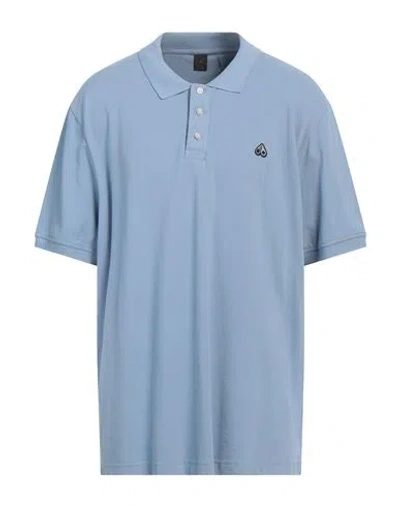 Moose Knuckles Embroidered-logo Cotton Polo Shirt In Blue