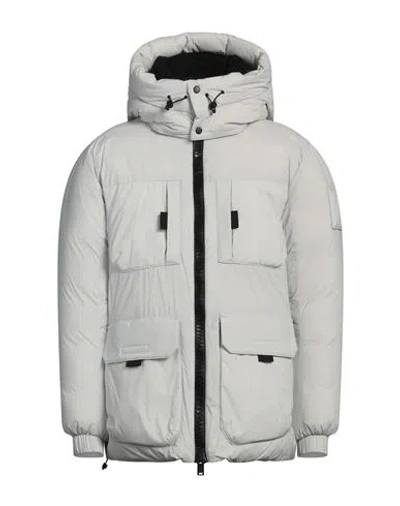 Moose Knuckles Man Puffer Light Grey Size L Nylon