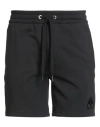Moose Knuckles Man Shorts & Bermuda Shorts Black Size S Cotton In Black