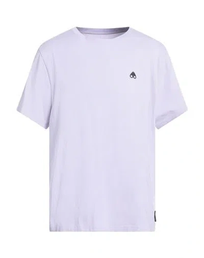 Moose Knuckles Man T-shirt Lilac Size Xl Cotton In Purple