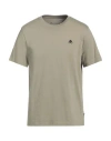 Moose Knuckles Man T-shirt Military Green Size L Cotton