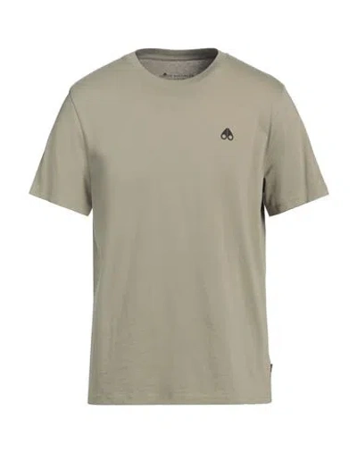 Moose Knuckles Man T-shirt Military Green Size L Cotton
