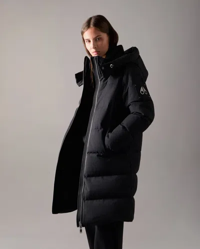 Moose Knuckles Manteau Matelassé Banff En Duvet In Black