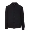 Moose Knuckles 'marble' Black Jacket With Logo Patch On The Sleeve In Viscose Blend Woman In Black