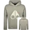Moose Knuckles Maurice Popover Hoodie Beige In Green