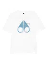 Moose Knuckles Maurice Mens Blur Logo T-shirt In White