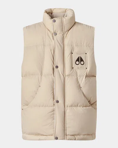 Moose Knuckles Men & Apos;s Everest Down Puffer Vest In Alabaster