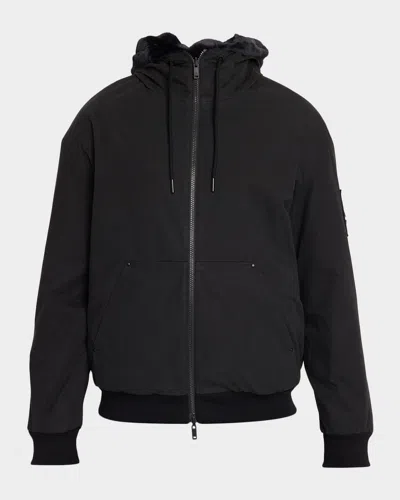 Moose Knuckles Roland Reversible Organic Cotton Jacket In Black