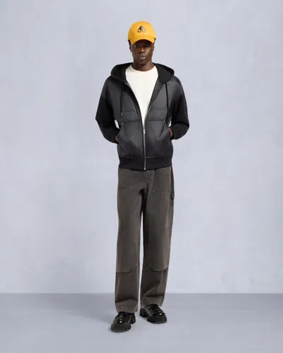 Moose Knuckles Men's Ashby Hybrid Zip Hoodie In Animal Print