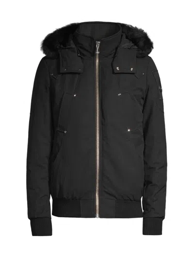 Moose Knuckles Men's Ballistics Bomber Jacket In Black