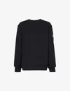 Moose Knuckles Mens Black Hartsfield Brand-motif Cotton-jersey Sweatshirt In Black