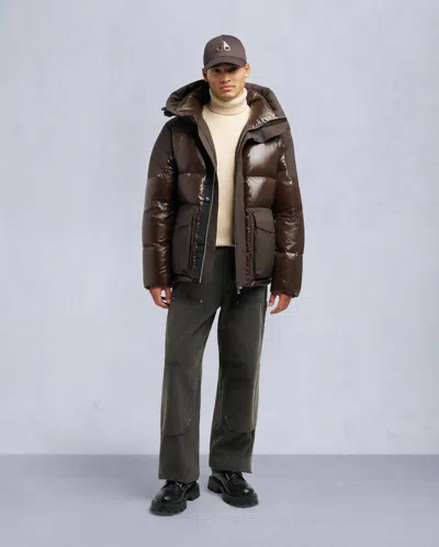 Moose Knuckles Men's Briar 3q Puffer In Brown