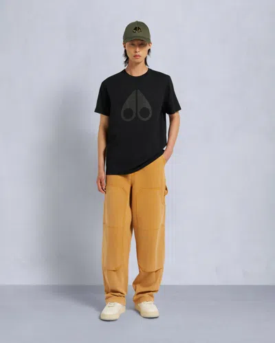 Moose Knuckles Men's Chamblee Leaf Tee In Black