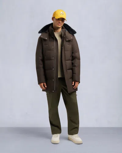 Moose Knuckles Men's Cloud Neoshear Parka In Brown