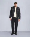 Moose Knuckles Men's Cloud Shearling Bomber Jacket In Black
