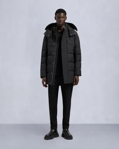 Moose Knuckles Men's Cloud Shearling Parka In Black