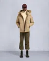 Moose Knuckles Men's Cloud Shearling Trim 3q Jacket In White
