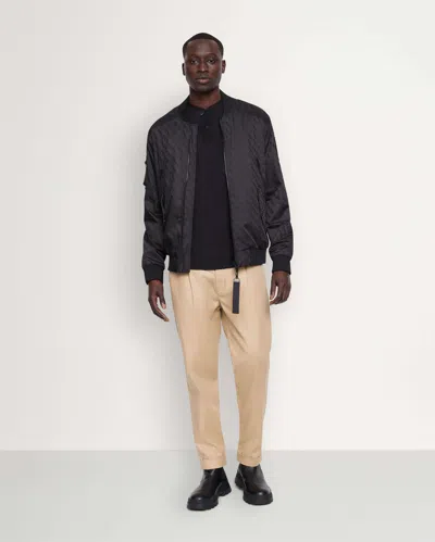 Moose Knuckles Men's Courville Monogram Bomber In Black