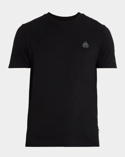 Moose Knuckles Men's Crescent Short-sleeve T-shirt In Black
