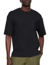 Moose Knuckles Dalon Chest Pocket Cotton T-shirt In Black