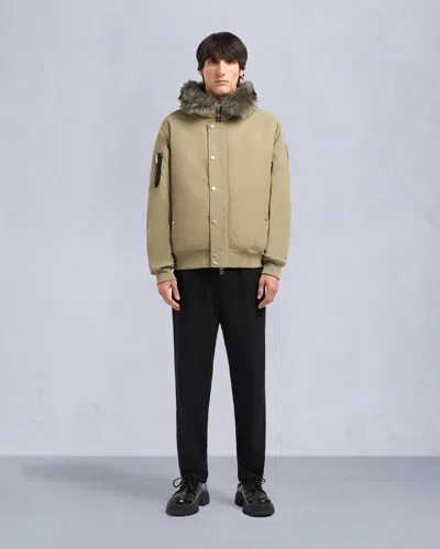 Moose Knuckles Men's Denali Bomber Jacket In Brown