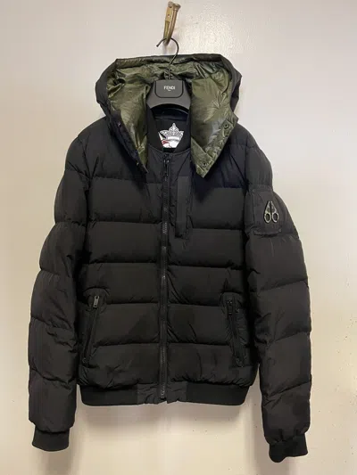 Pre-owned Moose Knuckles Men Down Jacket Size M In Black