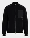 Moose Knuckles Men's Elowan Full-zip Sweater In Black