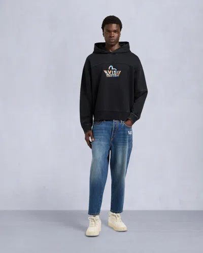 Moose Knuckles Men's Evisu X Moose Pullover Hoodie In Black