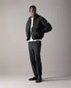 Moose Knuckles Georgie Bomber Jacket In Black