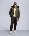 Moose Knuckles Men's Gold Series Original Shearling Trim Ballistic Bomber In Multi