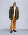 Moose Knuckles Men's Gold Series Original Shearling Trim Stirling Parka In Multi