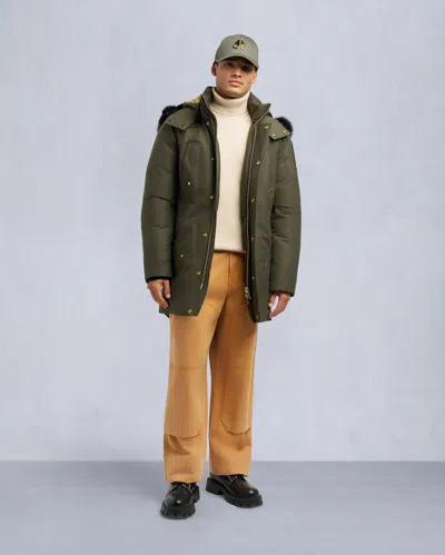 Moose Knuckles Men's Gold Series Original Shearling Trim Stirling Parka In Multi