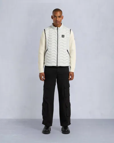 Moose Knuckles Men's Granite Down Hybrid Vest In Gray