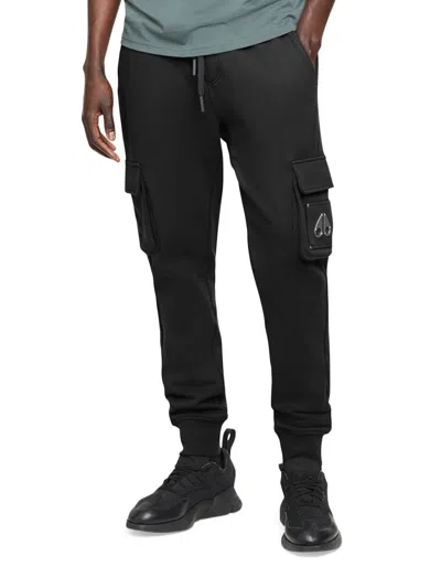 Moose Knuckles Men's Hartsfield Cargo Joggers In Black