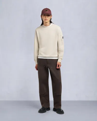 Moose Knuckles Men's Hartsfield Crew In White