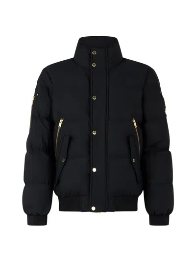 Moose Knuckles High Point Gold Series 800 Fill Power Down Bomber Jacket In Black