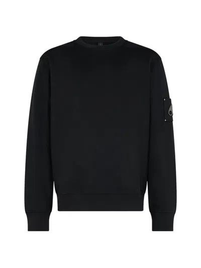 Moose Knuckles Men's Icon Sportswear Hartsfield Cotton Sweatshirt In Black