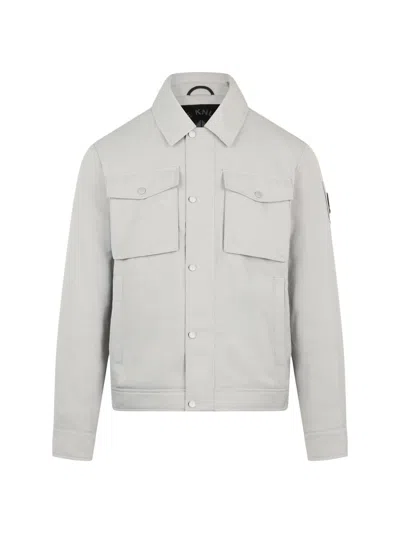 Moose Knuckles Men's Jacque Ply Shirt Jacket In Gray