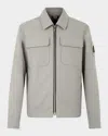 Moose Knuckles Jacques Water Repellent Shirt Jacket In Dusk