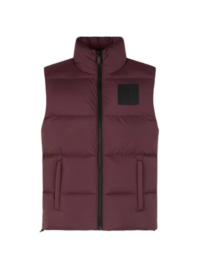 Moose Knuckles Men's Kings Down Puffer Vest In Brown