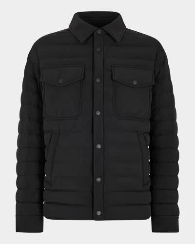 Moose Knuckles Men's Lennox Shirt Jacket In Black