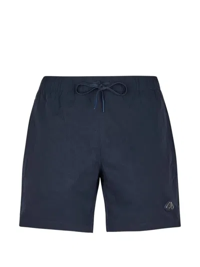 Moose Knuckles Men's Logo Swim Short In Blue