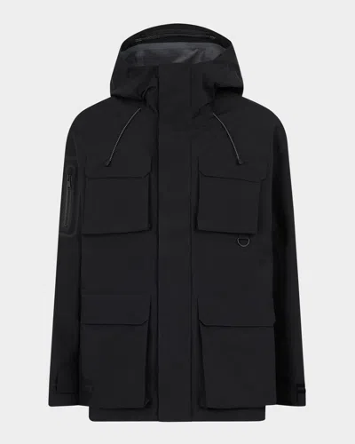Moose Knuckles Men's Mansfield Rain Jacket In Black