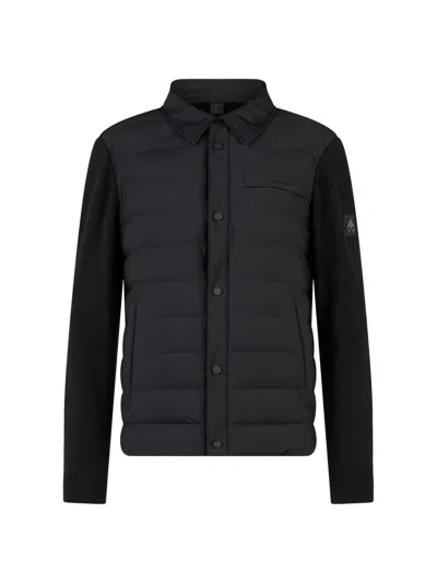 Moose Knuckles Men's Marble Down Hybrid Shirt Jacket In Black