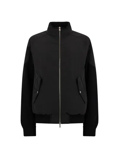 Moose Knuckles Men's Memory Magnus Mixed-media Wool Regular-fit Jacket In Black