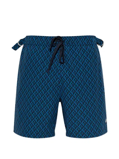 Moose Knuckles Hide And Swim Short In Blue